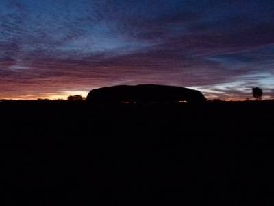 Uluru lever de soleil