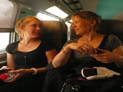 depart du train direction paris