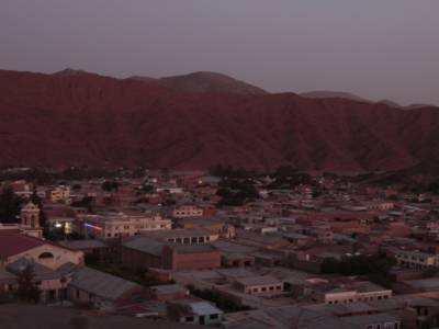 tupiza at sunset