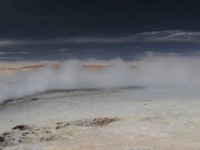 geyser at 5000m