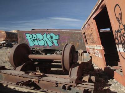 train cementery in Uyuni
