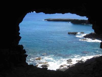 Vue d'une grotte