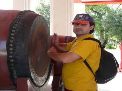 un joueur de tambour