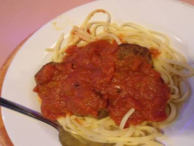 Pour Raph, pates sauce tomate et biulette