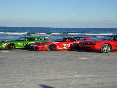 Dodge sur la plage de Daytona