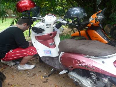 yo ote la chaine au scooter