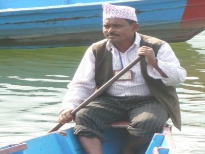 Pokhara -bord de lac Fewa