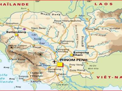 carte Cambodge