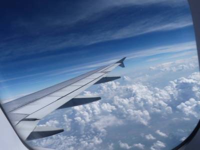 By plane