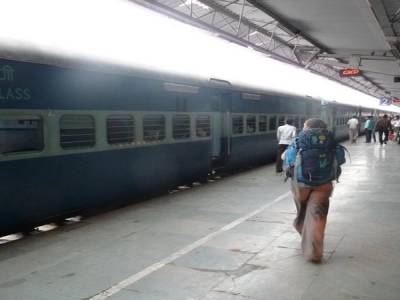 Notre premier train indien...