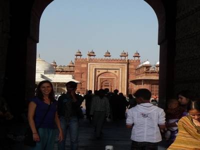 Fatehpur Sikri - vue depuis la porte sublime
