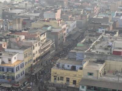 Old Dehli - vue de la Grande Mosquee