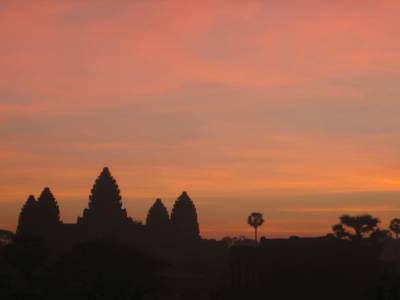 levé de soleil sur Angkor vat