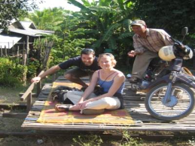 bamboo train