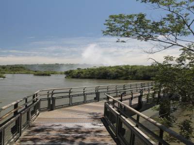 on the Argentinian side of the park