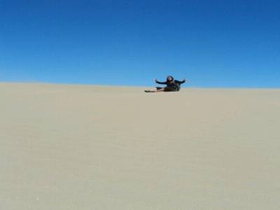chris dans les dunes