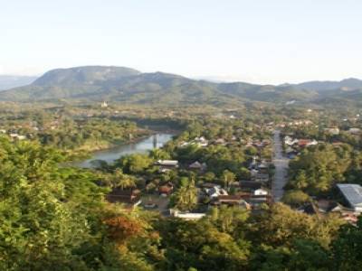 Luang Prabang vu du Mont Phousi