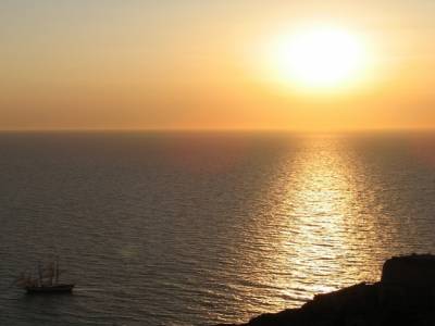 Coucher de soleil à Oia