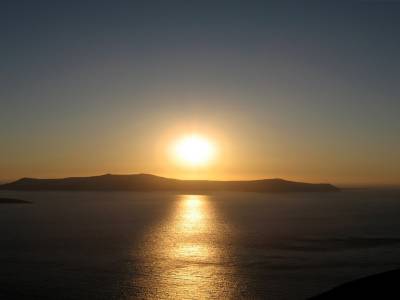 coucher de Soleil sur Santorini