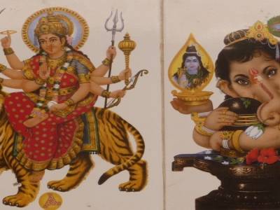 Durga et Ganesh