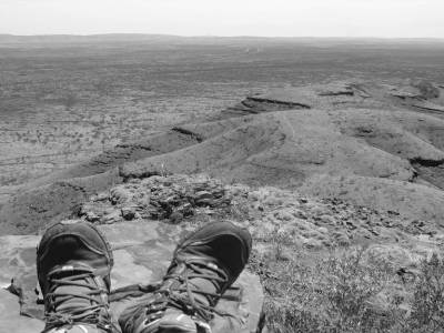 Mes pieds sur le Mt Bruce :)