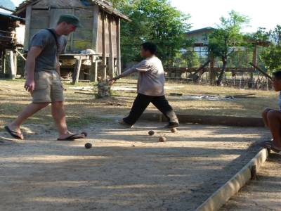 Partie de petanque
