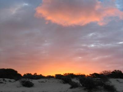Coucher de soleil à Herald bight