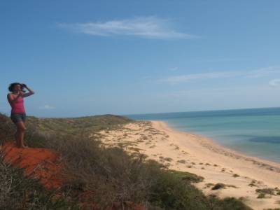 Cap Peron: sable rouge, eau bleue