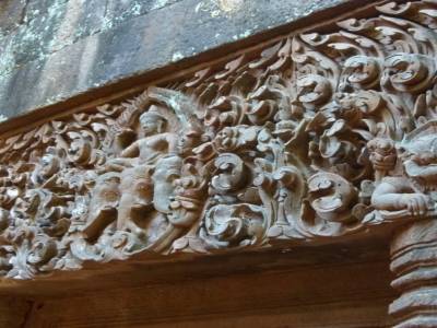 Vat Phu - Linteau a l'entree du lingam
