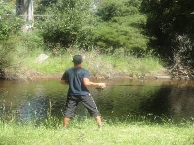 Nico est devenu un passioné de la pêche!!!