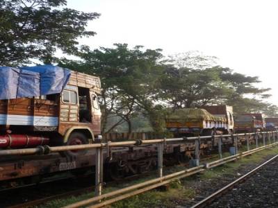 train de camions