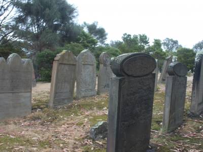 Le cimetière de Port Arthur.