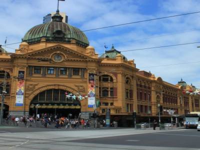 La station de train de Melbourne