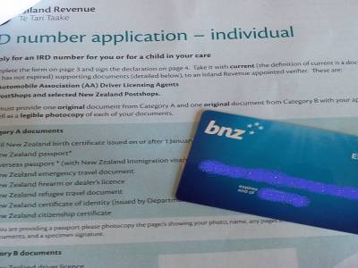 IRD application et Carte BNZ