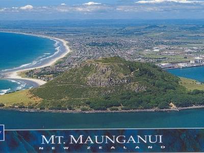 Vue aérienne du Mount Maunganui