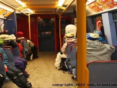 Départ par train d'Oslo