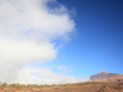 l'arrivée des nuages au Teide