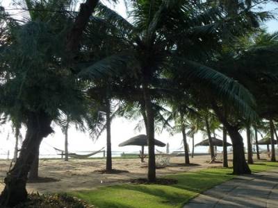 Plage inutilise apres l'arrivee du cyclone