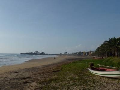 Vue sur Shore Temple depuis la plage de l'hotel