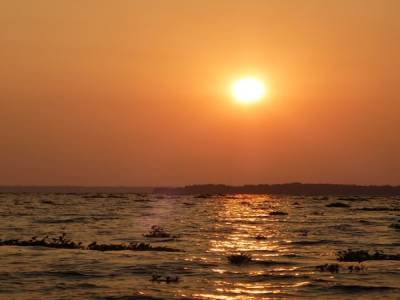 Tour pour le couche de soleil