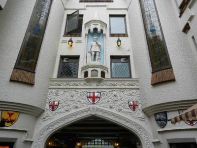 Reconstituion d'une rue de Londres dans la ville