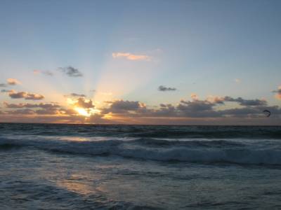 Sunset à Scarborough beach