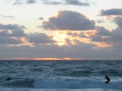 Sunset à Scarborough beach