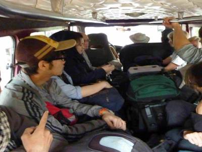Plus beaucoup de place dans le jeepney!