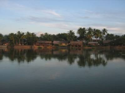 bungalows sur le mekong