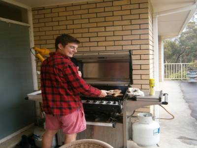 Karl, Barbeuk sur la terrasse