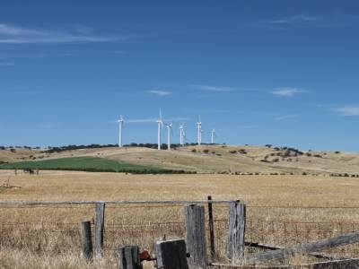 Quelques éolienne dans les Grampians