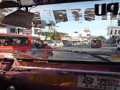 Dans un jeepney à Iloilo