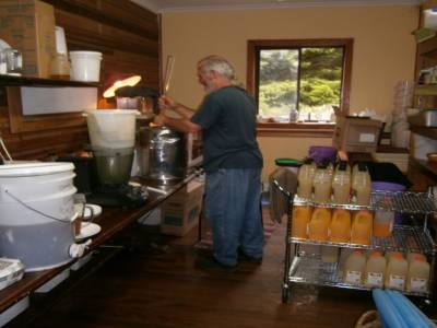 Fabrication du Green drink - au cafe