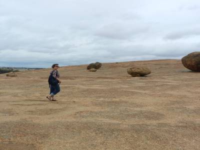En haut de Wave rock